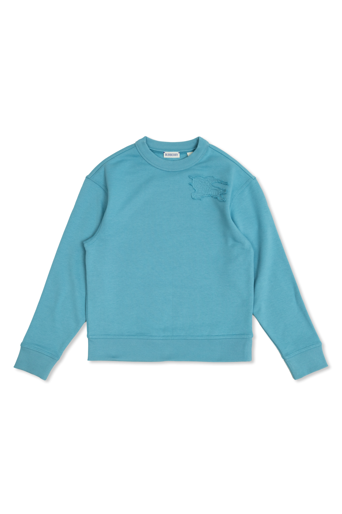 Blue Sweatshirt with logo patch Burberry Kids Vitkac GB